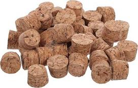 TOYANDONA 100 vnt. Mažų kūgiškų medinių kamštelių, skirtų buteliams ir | Smulkiai tekstūruotas paviršius, lygus apdaila, skirti dovanų stiklainiams ir aliejams