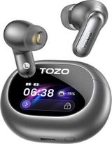 TOZO NC20 Pro ausinės, LDAC Hi-Res Sound Bluetooth ausinės, 6 mikrofonai, AI skambučių ausinės, 80H atkūrimo laikas, dvigubas poravimas, 32 EQ per programėlę, IPX8 atsparumas vandeniui, belaidis įkrovimo dėklas