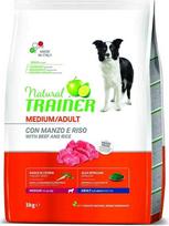 TRAINER Natural Medium jautienos vidutinio dydžio ryžiai KG. 3 Sausas maistas šunims