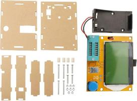 Tranzistorių testeris LCR-T4, skirtas tranzistorių, rezistorių, kondensatorių, diodų, triodų ir MOSFET tikrinimui, su automatiniu išjungimu, 128 x 64 LCD ekranu su foniniu apšvietimu, greitu 2-S testu