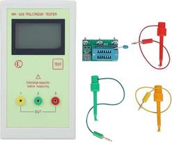 Tranzistorių testeris MK-328 – talpos ir varžos matavimo prietaisas | Elektroninių komponentų testeris, skirtas tranzistorių, induktyvumo, talpos ir varžos verčių matavimui