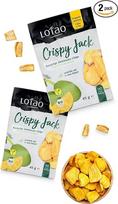 Traškūs Lotao Jackfruit traškučiai: Taip pat kaip vaisių užkandžiai, vaisių traškučiai be cukraus (2 x 45 g degustacinis rinkinys).