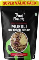 True Elements Müsli ohne Zuckerzusatz 700g - 14g Clean Protein | Zuckerfrei | Diätfutter zur Gewichtsreduktion | Frühstückszerealien mit Hirse