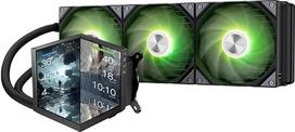 TRYX STAGE ARGB 360 AiO vandens aušinimo sistema su dviem IPS ekranais – 360 mm, juoda