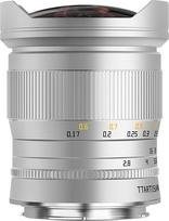TTARTISAN 11 mm F2.8 „Fisheye Z“ sidabrinis pilno kadro ultraplačiakampis rankinis objektyvas, skirtas „Nikon“ Z jungčiai (Z, sidabrinis)