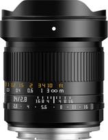 TTARTISAN 14 mm F2.8 ASPH. Pilno kadro fotoaparato objektyvas su rankiniu fokusavimu, itin plataus kampo (skirtas "Sony E")