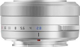 TTARTISAN APS-C 27 mm F2.8 F/2.8 objektyvas su automatiniu fokusavimu, skirtas „X“ jungties veidrodžiams neturintiems fotoaparatams (X, sidabrinis)