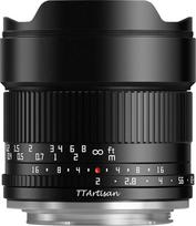 TTArtisan APS-C 10 mm F2 metalinis korpusas, suderinamas su „Canon“ RF jungtimi, juodos spalvos