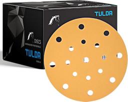 TULDA šlifavimo diskai su „velcro“ tvirtinimu, P60, skirti ekscentrinėms šlifavimo mašinoms, 150 mm, 15 skylučių, šlifavimo diskai su „velcro“ tvirtinimu, popieriniai šlifavimo diskai, skirti ekscentrinėms šlifavimo mašinoms (100 vnt. dėžutėje)