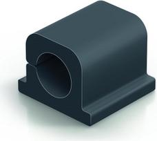Tvirtos „Cavoline Clip Pro 1“ lipnios kabelio spaustukai, skirti vienam maitinimo kabeliui, kurio skersmuo 10 mm. 6 vnt. pakuotė, grafito spalvos, 504237