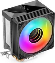 TZMRIT KF200 2 šilumvamzdžiai, spalvoti LED procesoriaus aušintuvas, juodos spalvos, 3PIN 2200 apsisukimų per minutę, 34 CFM, 9 cm ventiliatorius, skirtas LGA115X/1200/17XX/1366, skirtas FM1/FM2/AM2/AM3/AM4/AM5