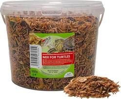 UGF universalus maisto vėžliams mišinys, 3 litrų kibiras ≈ 500 g, subalansuotas maistas vėžliams, gamaros, šilkaverpiai, miltgrybiai, krevetės ir džiovintos žuvys, maistas vandens vėžliams