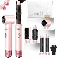 UKLISS „Air Styler“ 5-in-1 plaukų formavimo prietaisas, plaukų džiovintuvas ir šepetys [su oro garbanų suktuku]