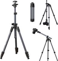 ULANZI TT59 175 cm horizontalus fotoaparato trikojis su „Uka Quick Change“ 360° panoramine rutuline galvute, 180° vertikalia centrine kolona, sulankstomas aliuminis trikojis, skirtas DSLR fotoaparatams ir mobiliesiems telefonams (svoris 1,25 kg, apkrova i