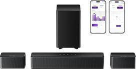 ULTIMEA 5.1 garso juosta su „Dolby Atmos“, erdvinio garso sistema, „Poseidon D60“ | Garso juosta televizoriams su žemų dažnių garsiakalbiu, 2 galiniais garsiakalbiais, „Bluetooth 5.3“ garso juosta su reguliuojamais žemais dažniais