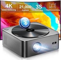ULTIMEA projektorius su „Wi-Fi“, „Bluetooth“, automatiniu fokusavimu ir trapecio korekcija, 700 ANSI, 21 000 liuksų, 4K projektorius, palaiko „Full HD 1080p“, natūralų vaizdą, namų kino sistemą, nešiojamas projektorius, skirtas „iOS“ ir „Android“ telefona