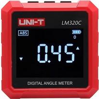 UNI-T LM320C „Digital Angel Finder“ 4 x 90° inklinometras, 3 pusių magnetinis elektroninis goniometras, LCD ekranas su apšvietimu, duomenų saugojimas