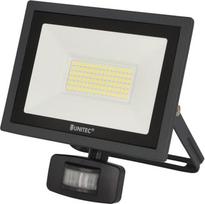 UNITEC LED sodo apšvietimo prožektorius su 180° infraraudonųjų spindulių judesio jutikliu, skirtas naudoti lauke, 50 W, 4000 liumenų, 6500 kelvinų, baltos spalvos