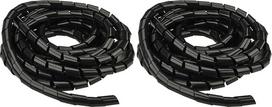 UNITEC spiralės formos žarna, 15 mm, 10 m, juoda (2 vnt. rinkinys)