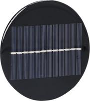 Universalus 0,8 W apvalus saulės elementas, skirtas namų meistrų projektams, lengva saulės energijos įkrovimo plokštė, skirta mažiems prietaisams, idealiai tinka privačiam ir moksliniam naudojimui, 10 cm dydžio