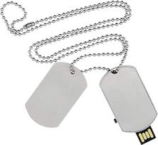 Universalus 128GB karinis „Dog Tag“ USB atmintukas A06 (128GB)