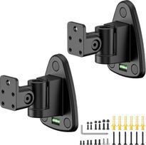 Universalus metalinis garsiakalbių sieninis laikiklis, pasukamas ir pakreipiamas | skirtas mažiems garsiakalbiams su 1/4"-20, M4, M5, M6 sriegiais arba raktų skylute, tinka „Samsung“, „Bose“, „JBL“, „Klipsch“ ir „Sony“ gaminiams