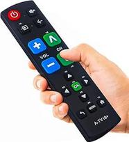 Universalus nuotolinio valdymo pultas su dideliais mygtukais senjorams, lengvai naudojamas didelių mygtukų nuotolinio valdymo pultas silpnaregiams, suderinamas su "Samsung", LG, "Sony", "Panasonic", "Sharp", "Toshiba", "Philips" televizoriais
