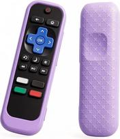 Universalus silikoninis dėklas – suderinamas su „Roku“ televizoriaus nuotolinio valdymo pultu / „Express“ / „Streaming Stick“ / „Premiere“, balso valdymo pultu su dirželiu ant kaklo