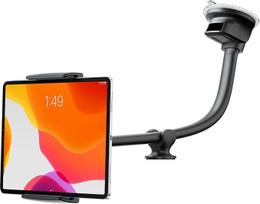 Universalus stabilus GPS navigacijos laikiklis automobiliui, GPS laikiklis sunkvežimiui, universalus GPS navigacijos prietaiso laikiklis | Lankstus 13 colių „gulbės kaklo“ tipo laikiklis, skirtas montuoti ant priekinio stiklo arba prietaisų skydelio, su 3