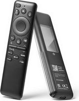 Universalus „Samsung“ nuotolinio valdymo pultelio pakaitalas su saulės baterija, išmanusis AI televizoriaus nuotolinio valdymo pultelis su balso valdymu, USB-C įkrovimo funkcija ir 5 programėlių mygtukais, skirtas 2019–2025 m. gamybos televizoriams