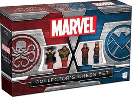 USAopoly – „Marvel“ kolekcinis šachmatų rinkinys – stalo žaidimas CH011-000-002000-04, juodas
