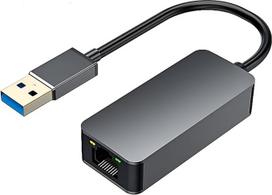 USB 2,5Gb Ethernet adapteris: USB 3.0 į RJ45, 2500Mbps gigabito tinklo adapteris su aliumininiu LAN tinklo adapteriu, 10, 100, 1000, 2500Mbit/s, skirtas žaidimų nešiojamiesiems kompiuteriams ir planšetėms