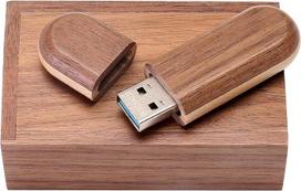 USB atmintinė „Two-Tone Wood“ USB 3.0 atmintinė, 32GB, duomenų laikmena, atmintinė, pateikiama medinėje dėžutėje