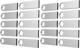 USB atmintinė, 32GB, 10 vnt. rinkinys; „ABLAZE Mini Memory Stick“, atspari vandeniui, metalinė (2 vnt. rinkinys)