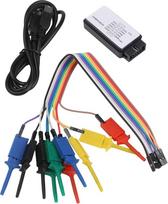USB loginis analizatorius, 24 Msps, 8 K, skirtas ARM ir FPGA derinimui, palaikantis kelis protokolus (SPI, IIC, UART), 0–5 V plačios įtampos diapazono, nešiojamas inžinerinis įrankis