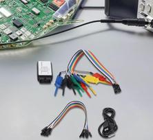 USB loginis analizatorius, skirtas ARM ir FPGA derinimui, 8 K, 24 Msps duomenų ėmimo dažnis su protokolų analize (SPI/I2C/UART), ABS korpusas