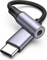 USB Type-C į 3,5 mm lizdą ausinių „Aux“ skaitmeninio garso adapteris; „Aux“ į USB-C ausinių adapteris, skirtas „Samsung Galaxy“, „Pixel“, „iPad Pro“, „Huawei“, „Xiaomi“ ir kt. (1 USB-C į 3,5 mm lizdą)