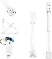 USB Type-C lizdo prailginimo laidas su 2 kintamosios srovės lizdais, prailginamas nuo 19" iki 28" ir pasukamas 180°, skirtas naudoti už naktinių staliukų, sofų, rašomųjų stalų ir kitur