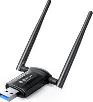 USB WLAN raktas kompiuteriui – „Nineplus AX1800“, dviejų dažnių (5 GHz/2,4 GHz) „Wi-Fi 6“ raktas su WLAN antena, integruotu tvarkyklės moduliu, USB 3.0 „Wi-Fi“ raktas, suderinamas su „Windows 11“ ir „Windows 10“