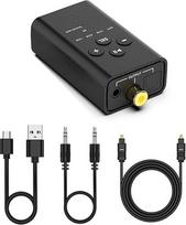 USB „Bluetooth“ garso imtuvas, skirtas garsiakalbių stiprintuvui, kompiuteriui, televizoriui; AUX / optinis / koaksialinis adapteris-konverteris, „Bluetooth“ 5.2