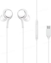 USB-C ausinės su mikrofonu, triukšmo slopinimu ir garsumo reguliavimu, ausinės „iPhone 15“ ir kitiems modeliams, „Samsung Galaxy S21/S20/S10/Note 20“, „Huawei“, „OnePlus“ (baltos)