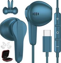 USB-C ausinės, skirtos „Samsung Galaxy A36“, „A56“, „A57“, „A37“, „A26“, „A27 5G“, „S25“, „S26 Ultra“ | Magnetinės USB-C ausinės su mikrofonu, į ausį įdedamos ausinės su laidu, skirtos „iPhone 17 Pro Max“, „16“, „Pixel“, „10“, „9“, „Xiaomi P“„OCO X8“