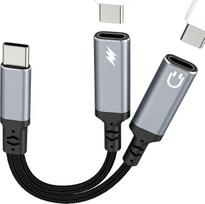 USB-C ausinių lizdo adapteris-skirstytuvas, C tipo įkroviklis, skirtas „iPhone 17“, „16“, „15“ ir „Pro Max“; suderinamas su „Samsung S25“; garso kabelis, donglis, ausinių lizdas, DAC jungtis „Apple“ įrenginiams; greitojo įkrovimo keitiklis „iPad“