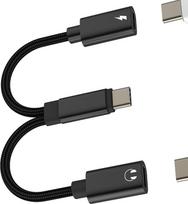 USB-C ausinių skirstytuvas, C tipo įkroviklis, skirtas „iPhone 17“, „16“, „15“ ir „Pro Max“ modeliams; suderinamas su „Samsung S25“ ir „S24“; dviejų prievadų kabelis su garso lizdu, ausinių adapteris, skirtas „Apple“ jungčiai; DAC keitiklis, skirtas „iPad