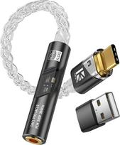 USB-C DAC adapteris DAC1 PRO juodas ausinių adapteris USB-C