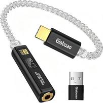 USB-C DAC ausinių adapteris, CX31993+MAX97220, 32 bitų/384 kHz, „Type-C“ į 3,5 mm, aukštos raiškos garso ausinių stiprintuvas, Hi-Fi adapteris, skirtas „iPhone 17/16/15“, „iPad“, „Samsung“ ir kt.