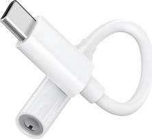USB-C į 3,5 mm ausinių adapteris, C tipo į AUX garso lizdo keitiklis, suderinamas su „iPhone 15“/„15 Pro“/„Pro Max“/„Plus“, „Samsung Galaxy S23“/„S22“/„S21 Ultra“, aukštos raiškos garsas, nešiojamas DAC lustas (baltas)