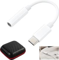 USB-C į 3,5 mm ausinių lizdą adapteris, suderinamas su „iPhone 16/17“, „Samsung A17/A55/A36“, „Pixel 9a/10 Pro“, „OnePlus“, „Xiaomi“, „PS5“; USB-C ausinių adapteris su 3,5 mm jungtimi, skirtas ausinėms, garsiakalbiams, muzikai, skambučiams, nešiojamiesiem