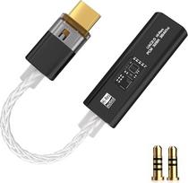 USB-C į 3,5 mm ausinių stiprintuvas su dviem DAC lustais (CX31993 + MAX97220, 32 bitai/384 kHz), nešiojamas skaitmeninis ausinių adapteris „Dongle“, skirtas aukštos raiškos garso atkūrimui „iPhone 17/16/15“, „Samsung“ ir kompiuteriuose