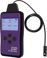 UV-Tester sveikatos priežiūros įrenginys, ultravioletinių spindulių matuoklis, UVA-LED šviesos šaltiniai, itin kompaktiškas dydis, energijos, galios ir temperatūros matavimas, LS126A UV-Test